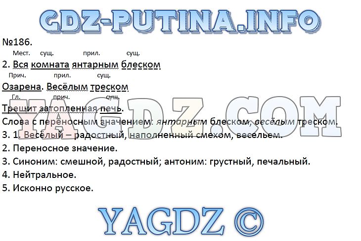 Вся комната янтарным блеском озарена синтаксический разбор